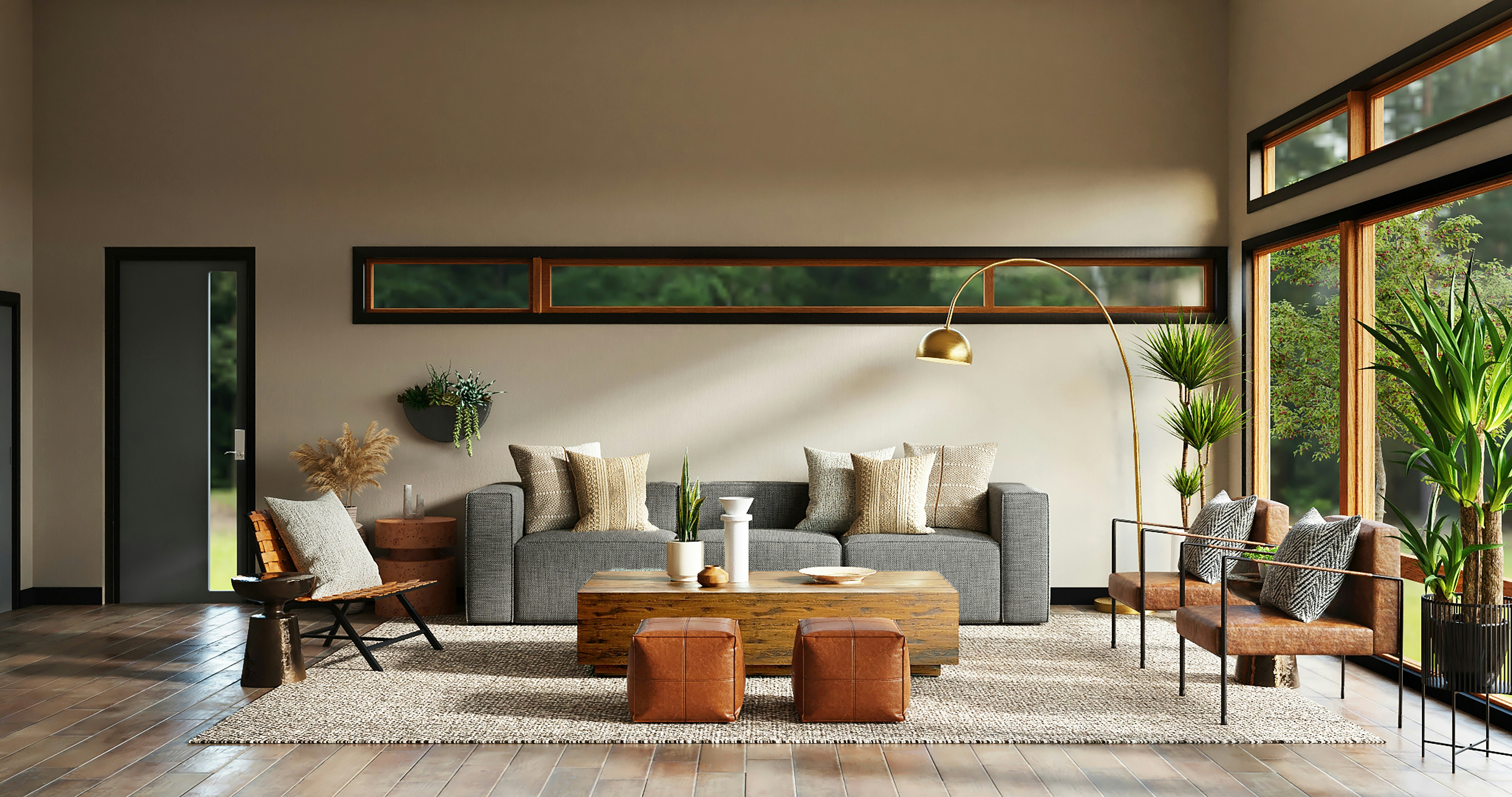 Modern interior design background